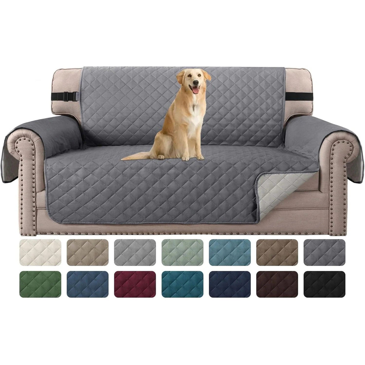 Reversible Chair Covers Water Repellent Chair Slipcover for Dogs Pets Furniture Protector
