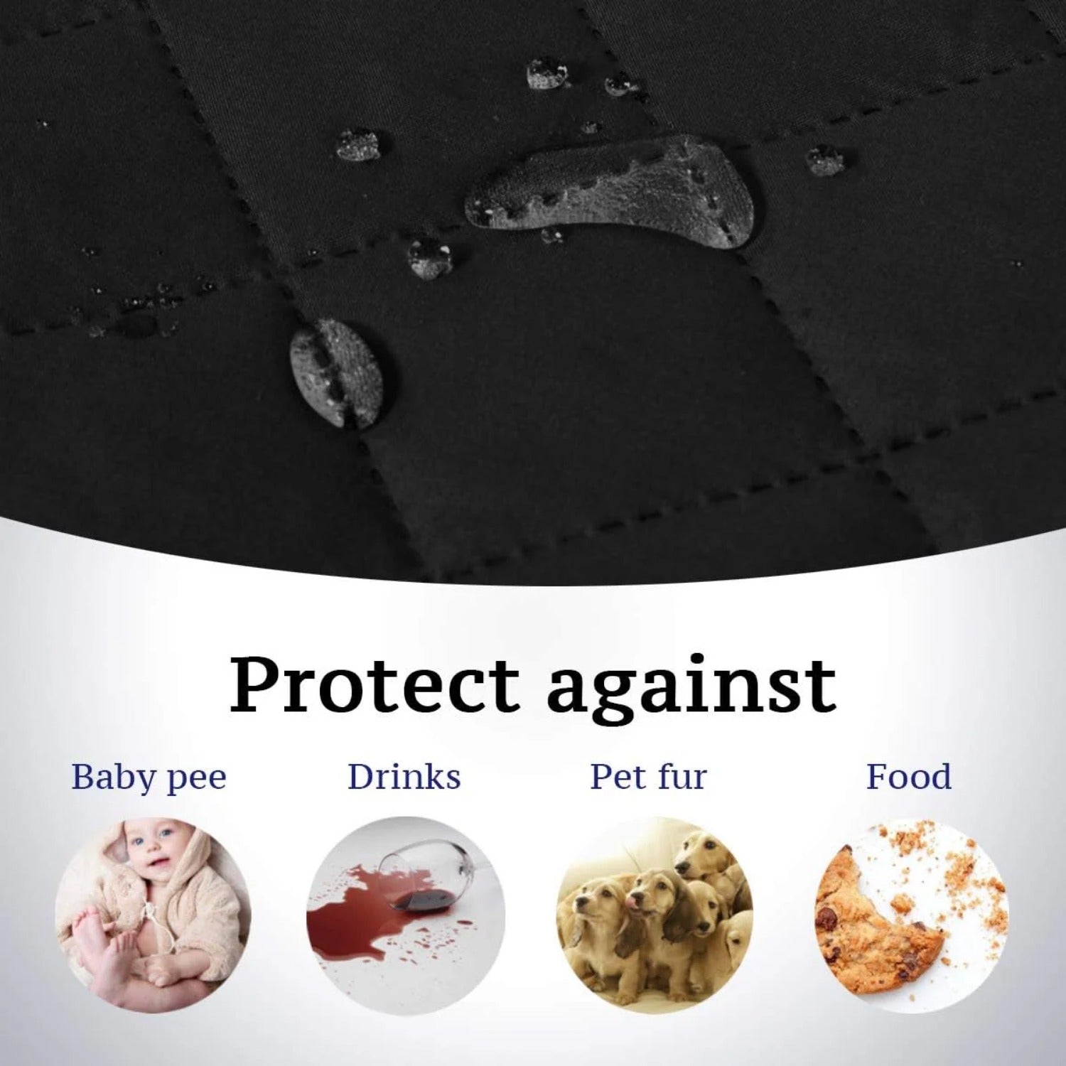 Reversible Chair Covers Water Repellent Chair Slipcover for Dogs Pets Furniture Protector