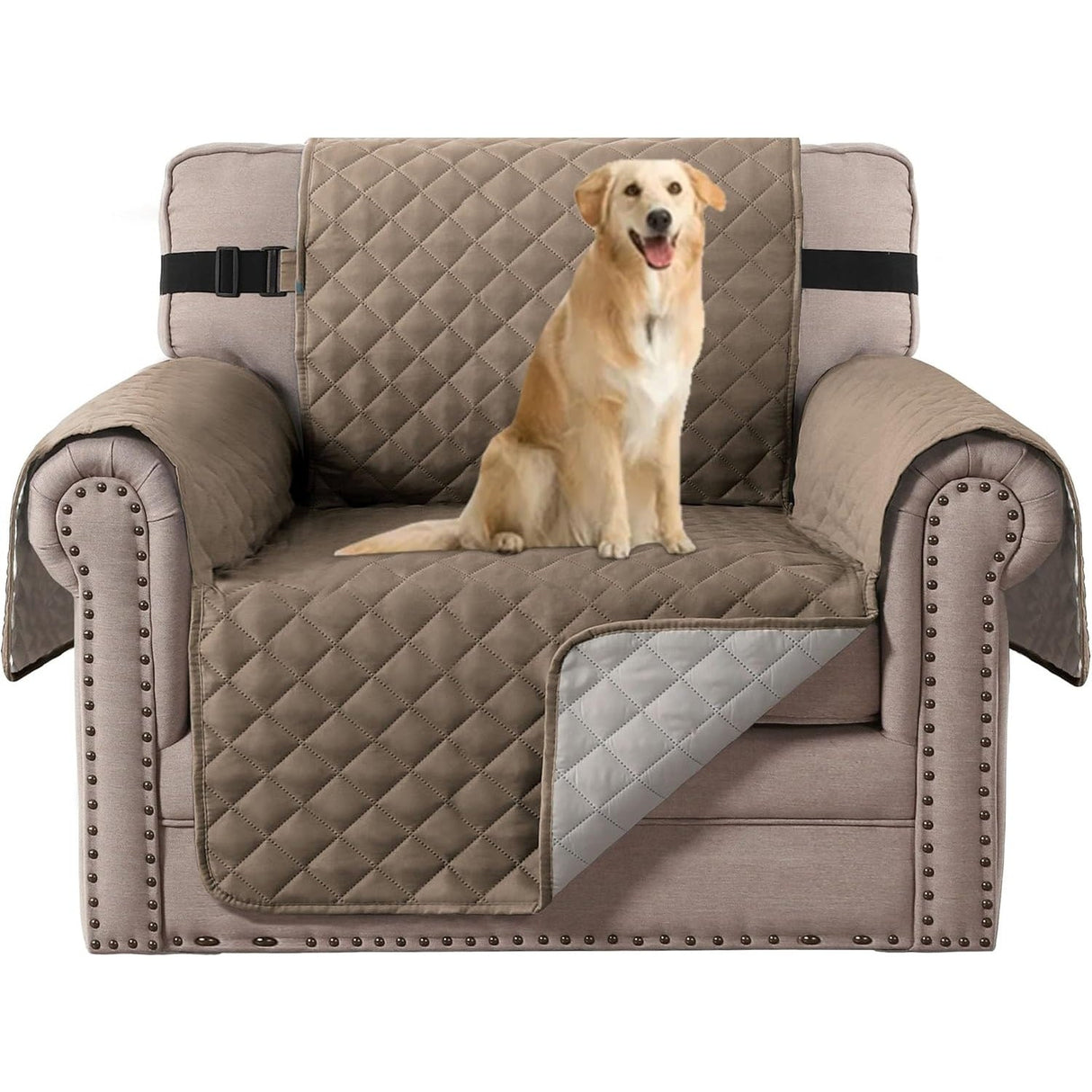 Reversible Chair Covers Water Repellent Chair Slipcover for Dogs Pets Furniture Protector