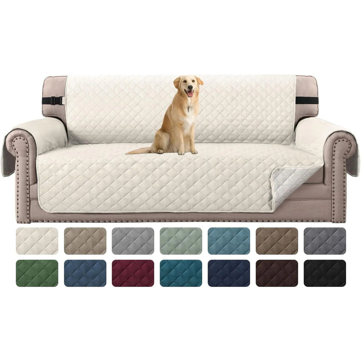 Reversible Chair Covers Water Repellent Chair Slipcover for Dogs Pets Furniture Protector