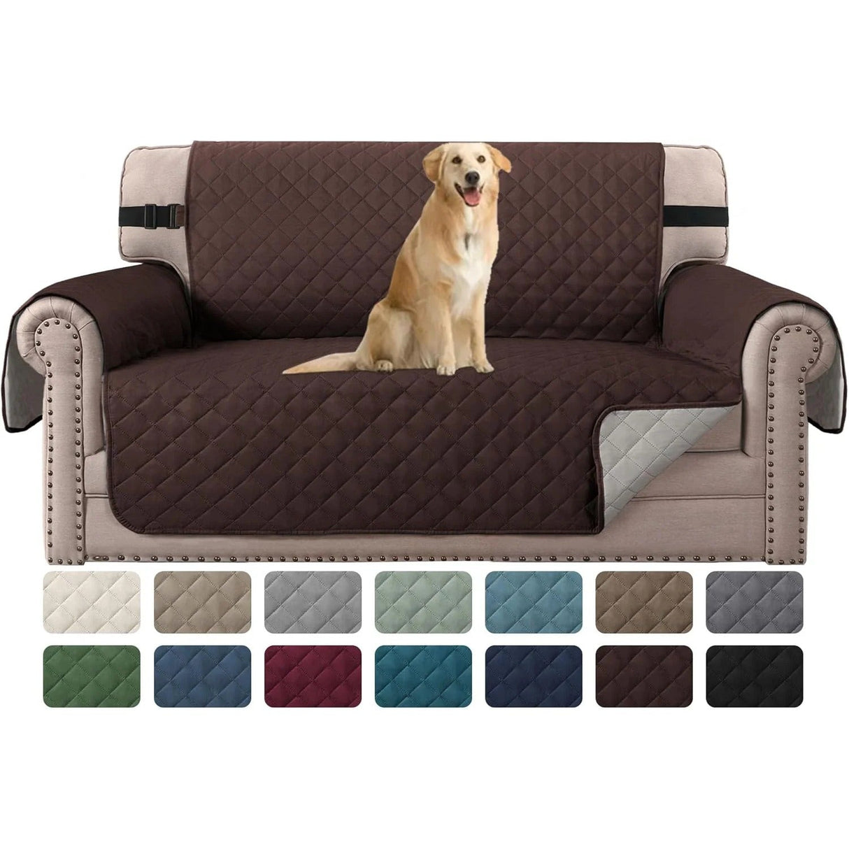 Reversible Chair Covers Water Repellent Chair Slipcover for Dogs Pets Furniture Protector