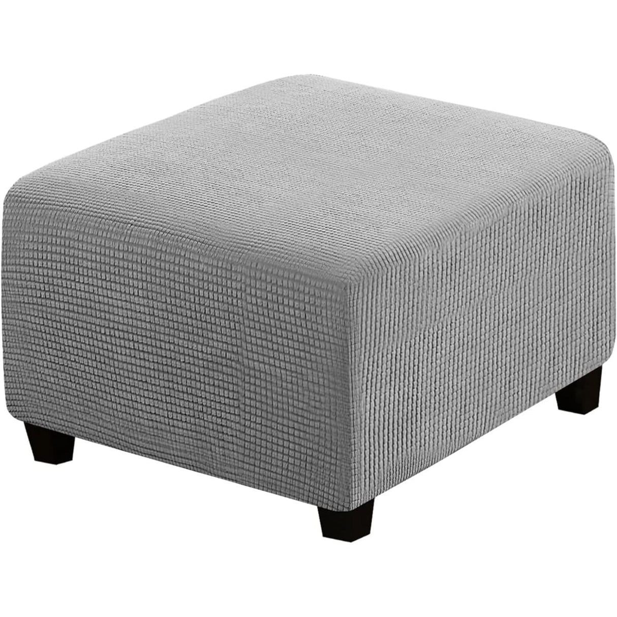 Ottoman Cover Slipcover Rectangle Fit Length Footrest Sofa Slipcovers Stool Cover