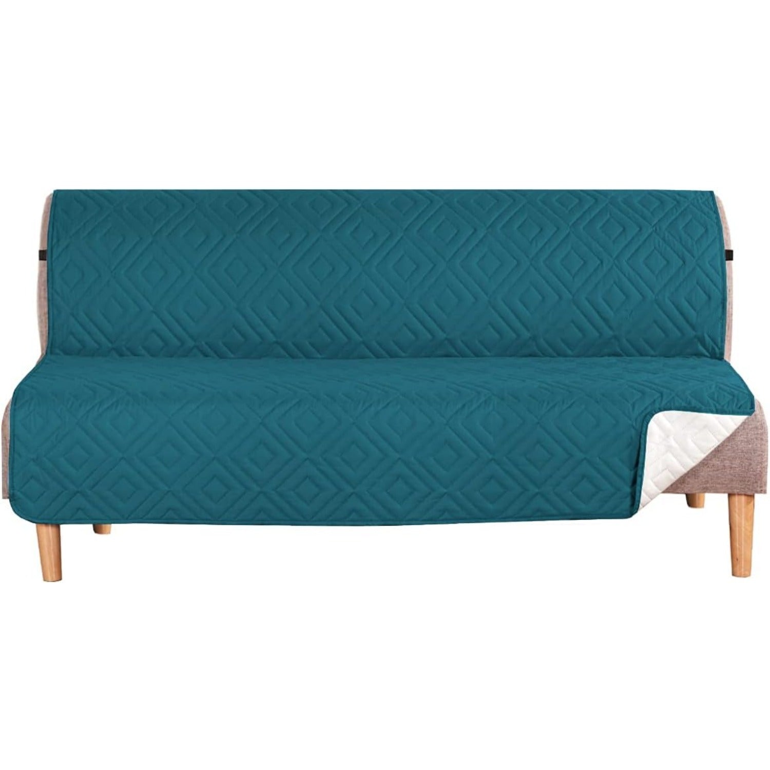 Reversible Furniture Protector Anti-Slip Water Resistant 2" Elastic Straps Couch Covers