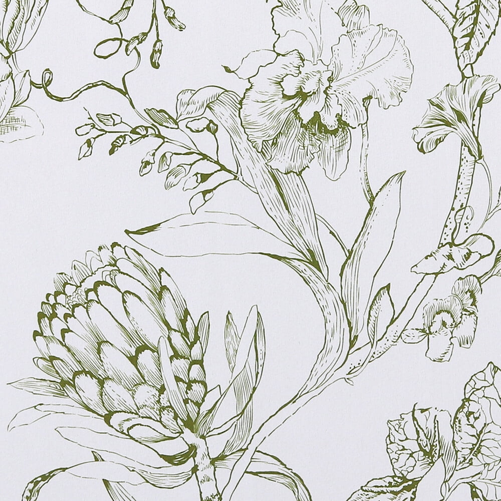 H.VERSAILTEX 100% Blackout Curtains Camellia Floral Printed Drapes Leah Floral Thermal Bedroom Curtains for Living room with Black Liner 2 Panels,52" x 108",Taupe