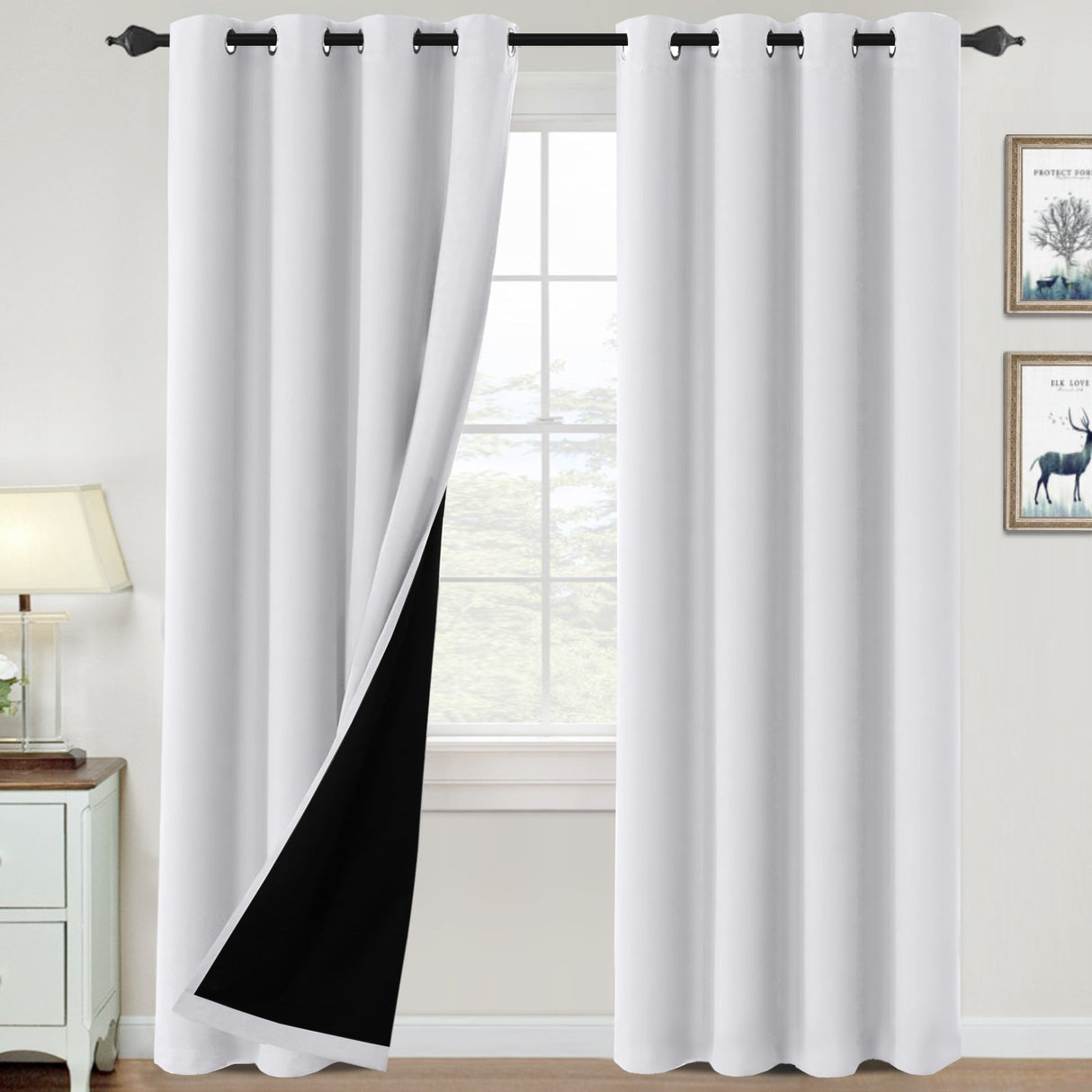 ?special discount?100% Blackout Thermal Insulated Blackout Curtains for Bedroom