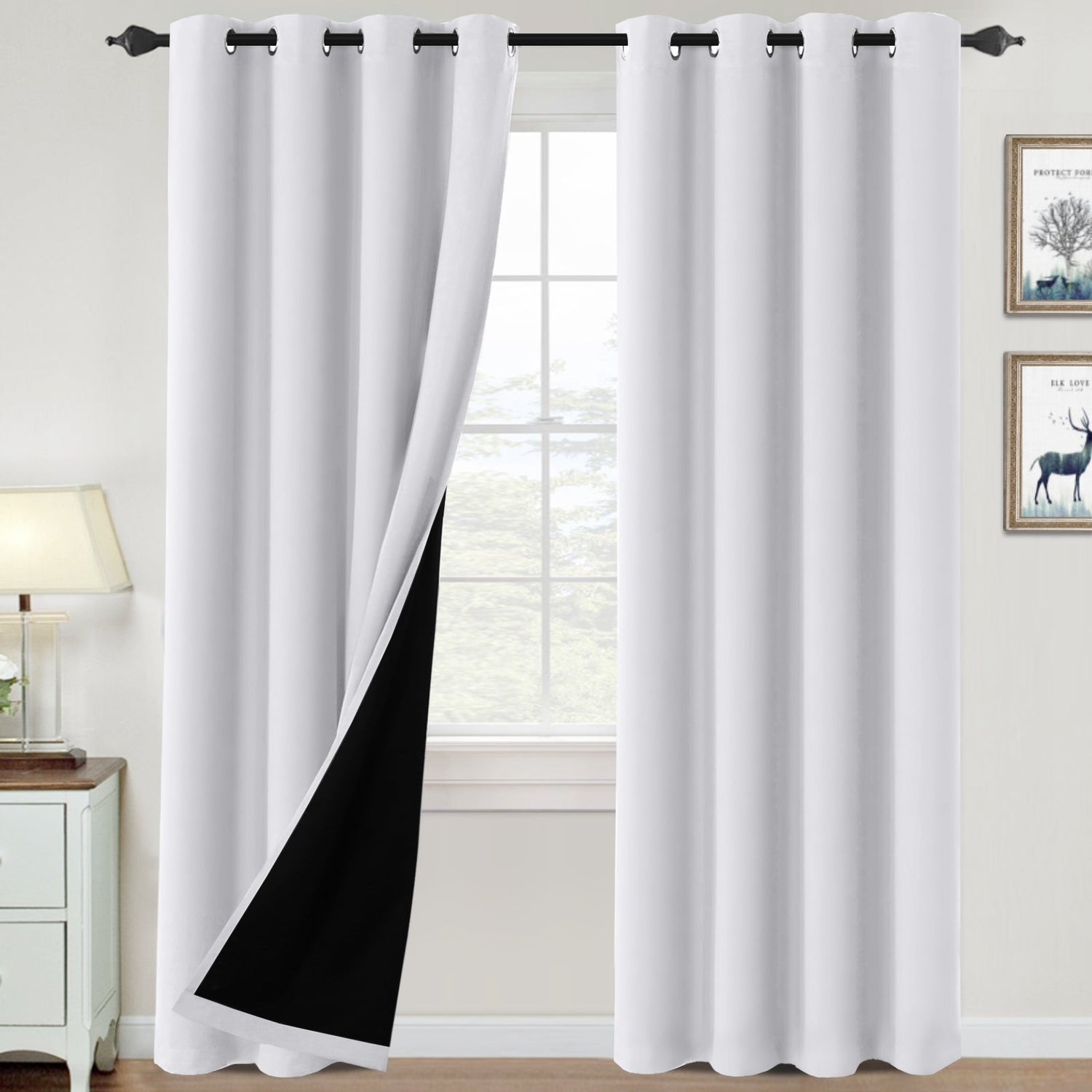?special discount?100% Blackout Thermal Insulated Blackout Curtains for Bedroom