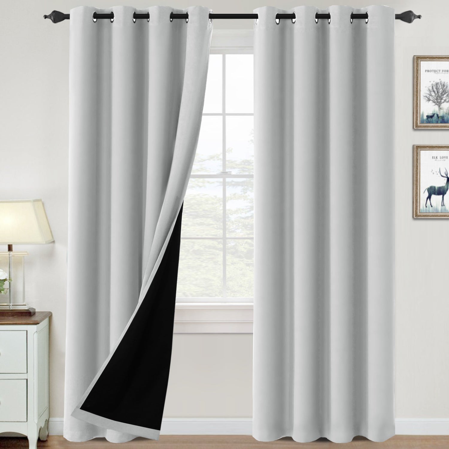 ?special discount?100% Blackout Thermal Insulated Blackout Curtains for Bedroom
