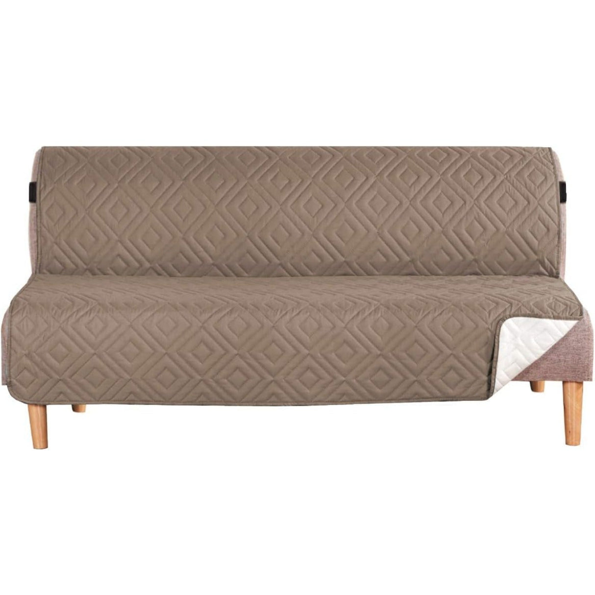 Reversible Furniture Protector Anti-Slip Water Resistant 2" Elastic Straps Couch Covers