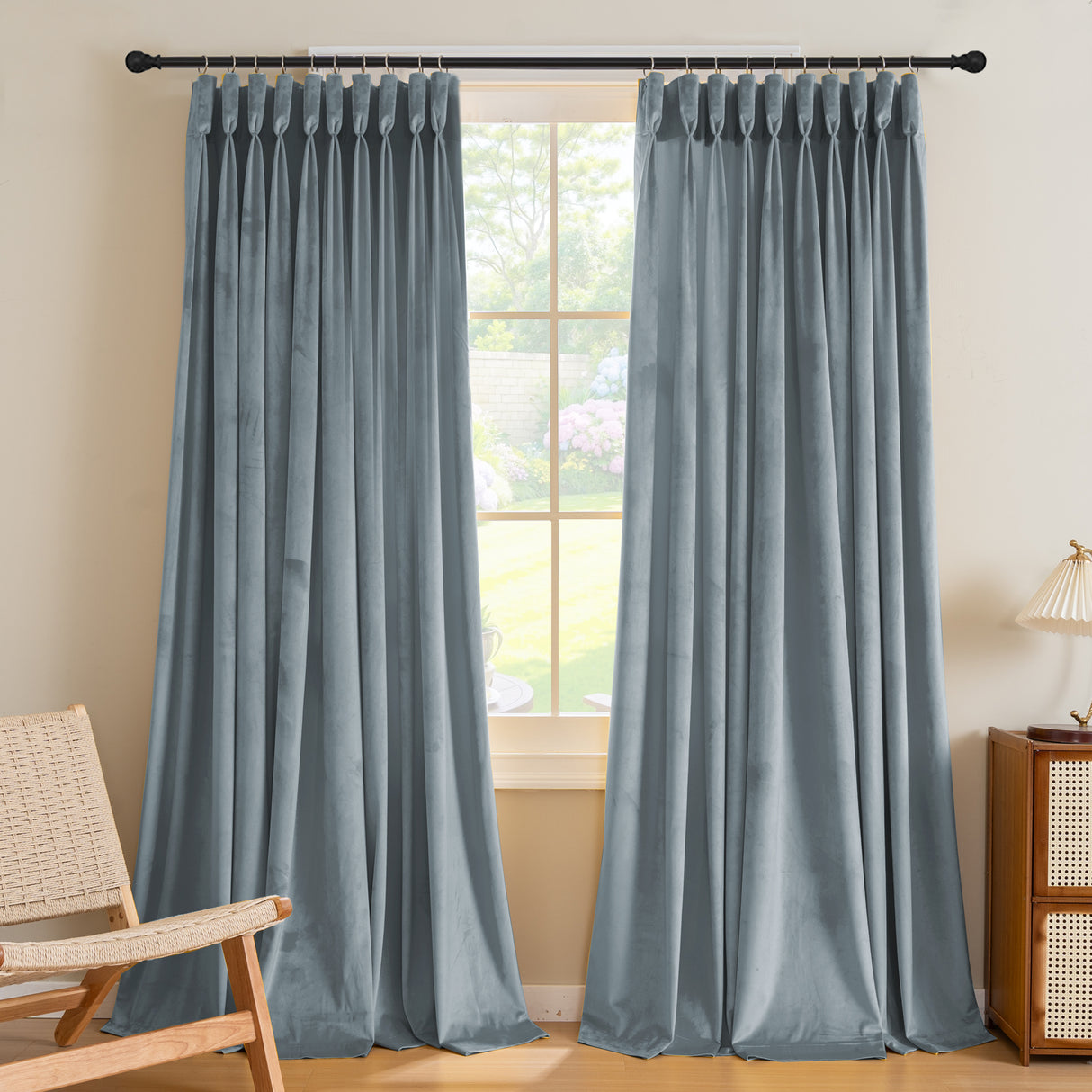 Velana Velvet Cozy Breeze Flannel Curtains