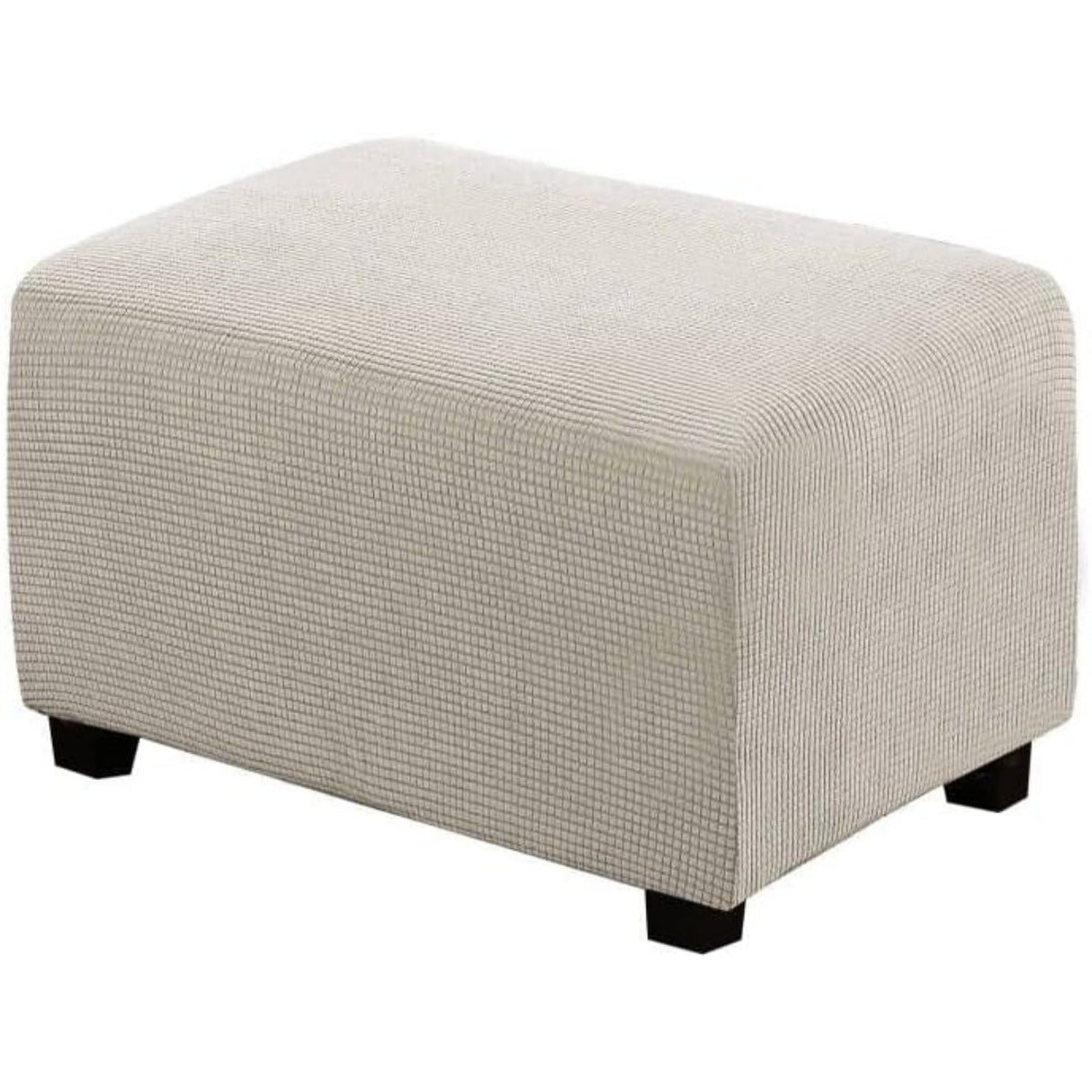 Ottoman Cover Slipcover Rectangle Fit Length Footrest Sofa Slipcovers Stool Cover