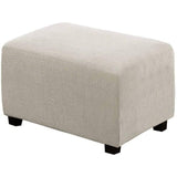 Ottoman Cover Slipcover Rectangle Fit Length Footrest Sofa Slipcovers Stool Cover