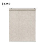 Motorized Light Filtering Roller Shades 70% Blackout Linen