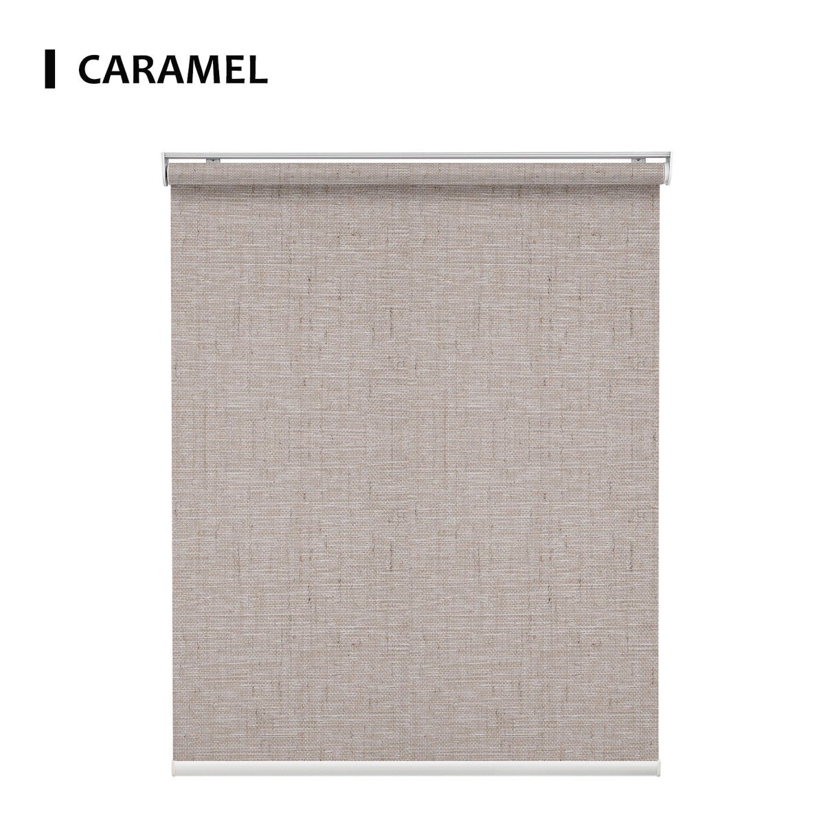 Motorized Light Filtering Roller Shades 70% Blackout Linen