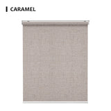 Motorized Light Filtering Roller Shades 70% Blackout Linen