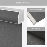 Hardwired Motorized Roller Shades 100% Blackout Dual-Sided Bouvardia