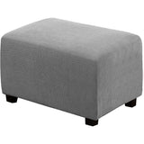 Ottoman Cover Slipcover Rectangle Fit Length Footrest Sofa Slipcovers Stool Cover