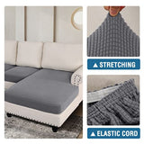 Sectional Couch Covers 3 Pieces Sofa Seat Cushion Covers L Shape Separate