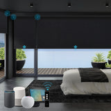 Motorized Roller Shades 100% Blackout Eclipse