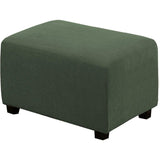 Ottoman Cover Slipcover Rectangle Fit Length Footrest Sofa Slipcovers Stool Cover
