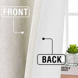 H.VERSAILTEX Contemporary Faux Linen 100% Blackout Back Tab/Rod Pocket/Hook Belt Thermal Insulated Curtain Sets for Bedroom, 2 Panels, 52"x 63", Beige