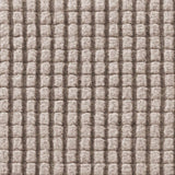 H.VERSAILTEX 4 Pieces Checkerboard Slipcovers Stretch with 3 Individual T Cushion Covers for Living Room(3 Cushion Sofa, Taupe)