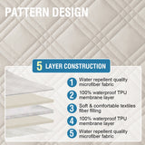 H.VERSAILTEX Diamond Sofa Slipcover,  1-Piece, Non-Slip,  Polyester (Sofa Size,  French Oak)