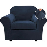 Modern Velvet Plush High Stretch Sofa Slipcover