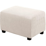Ottoman Cover Slipcover Rectangle Fit Length Footrest Sofa Slipcovers Stool Cover