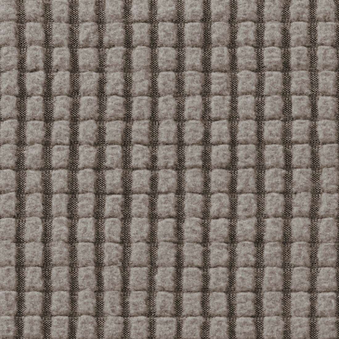 H.VERSAILTEX 4 Pieces Checkerboard Slipcovers Stretch with 3 Individual T Cushion Covers for Living Room(3 Cushion Sofa, Taupe)