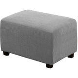 Ottoman Cover Slipcover Rectangle Fit Length Footrest Sofa Slipcovers Stool Cover