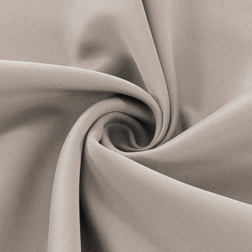 H.VERSAILTEX Thermal Insulated 100% Blackout Grommet Curtains for Bedroom, Pumice Stone, 52" x 84", 2 Panels