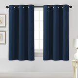 Blackout Thermal Insulated Grommet Solid Color Curtains
