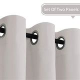 Blackout Thermal Insulated Grommet Solid Color Curtains