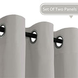 Blackout Thermal Insulated Grommet Solid Color Curtains
