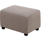 Ottoman Cover Slipcover Rectangle Fit Length Footrest Sofa Slipcovers Stool Cover