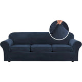 Modern Velvet Plush High Stretch Sofa Slipcover