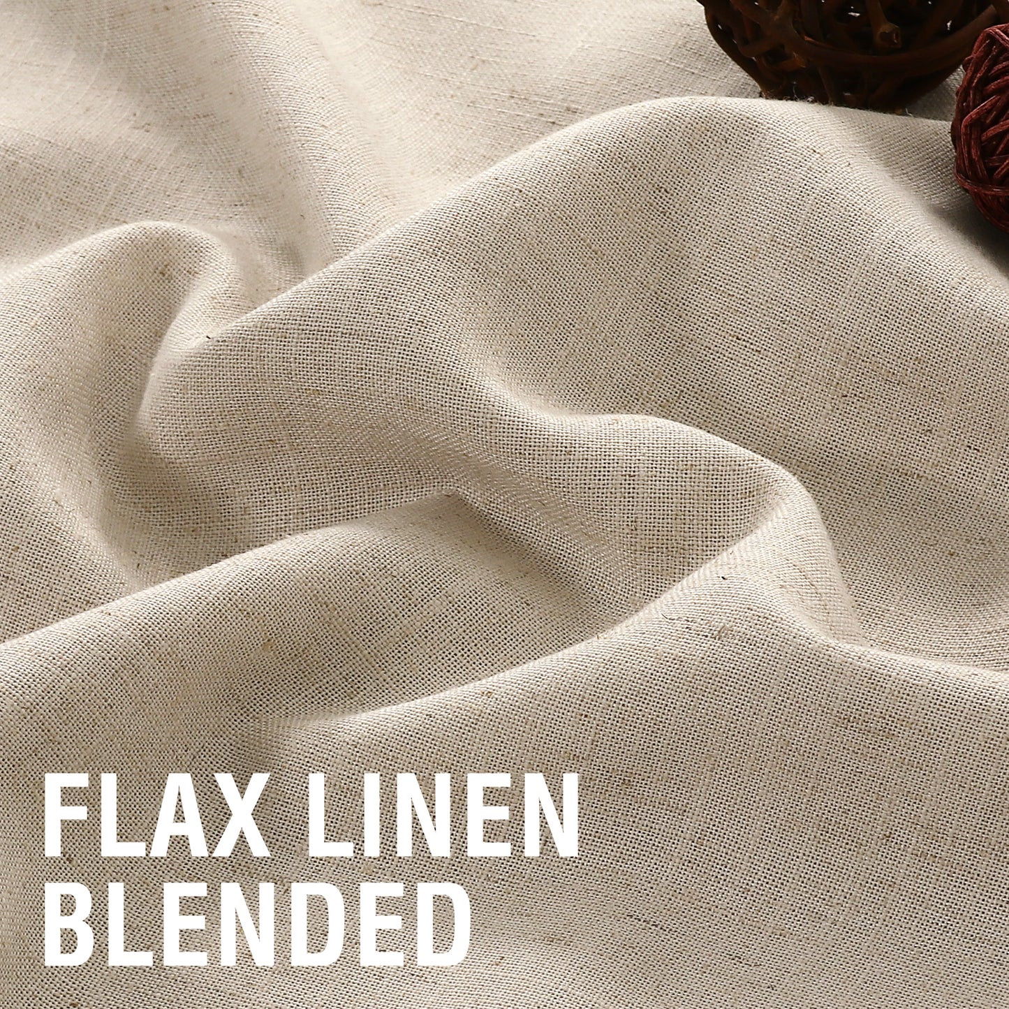 Flowing linen curtains