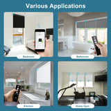 Hardwired Motorized Roller Shades 100% Blackout Vinyl