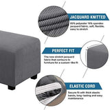 Ottoman Cover Slipcover Rectangle Fit Length Footrest Sofa Slipcovers Stool Cover
