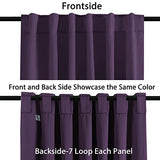 Blackout Thermal Insulated Room Darkening Back Tab/Rod Pocket Solid Color Curtains