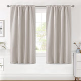 Blackout Thermal Insulated Room Darkening Back Tab/Rod Pocket Solid Color Curtains