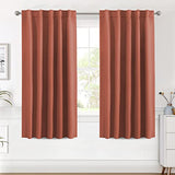 Blackout Thermal Insulated Room Darkening Back Tab/Rod Pocket Solid Color Curtains