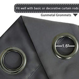 Blackout Thermal Insulated Grommet Solid Color Curtains