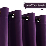 Blackout Thermal Insulated Grommet Solid Color Curtains