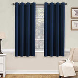Blackout Thermal Insulated Grommet Solid Color Curtains