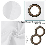 Linen Blackout Thermal Insulated  Primitive Textured Grommet Curtain