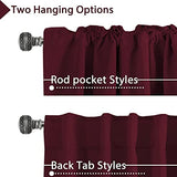 Blackout Thermal Insulated Room Darkening Back Tab/Rod Pocket Solid Color Curtains