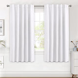 Blackout Thermal Insulated Room Darkening Back Tab/Rod Pocket Solid Color Curtains