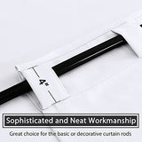 Blackout Thermal Insulated Room Darkening Back Tab/Rod Pocket Solid Color Curtains