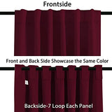 Blackout Thermal Insulated Room Darkening Back Tab/Rod Pocket Solid Color Curtains
